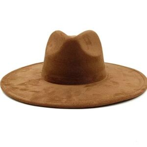 Stylish Brown Wide-Brim Hat